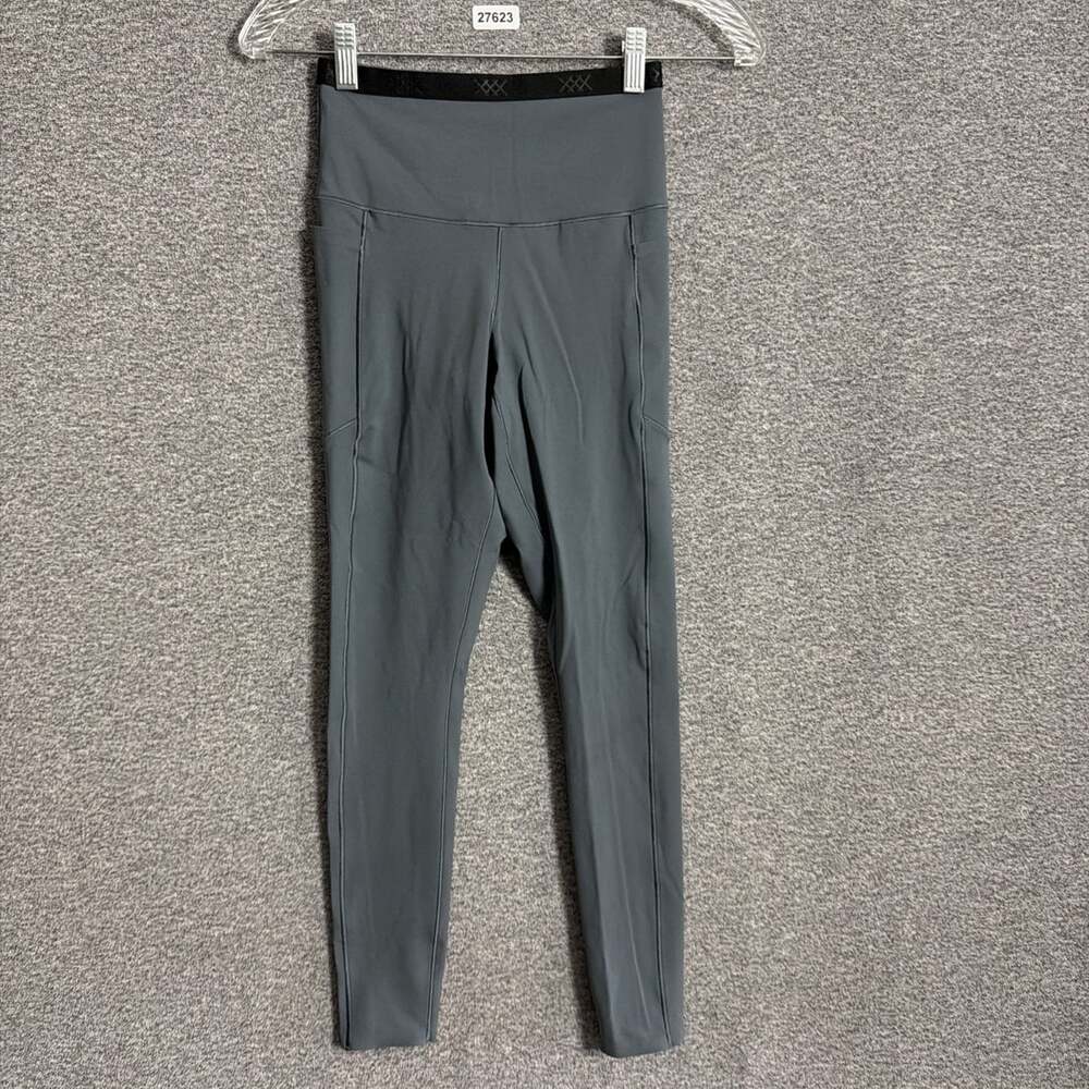 RHONE Women's Size XS Gray Banded Hi-Form 7/8 Side Pocket Leggings